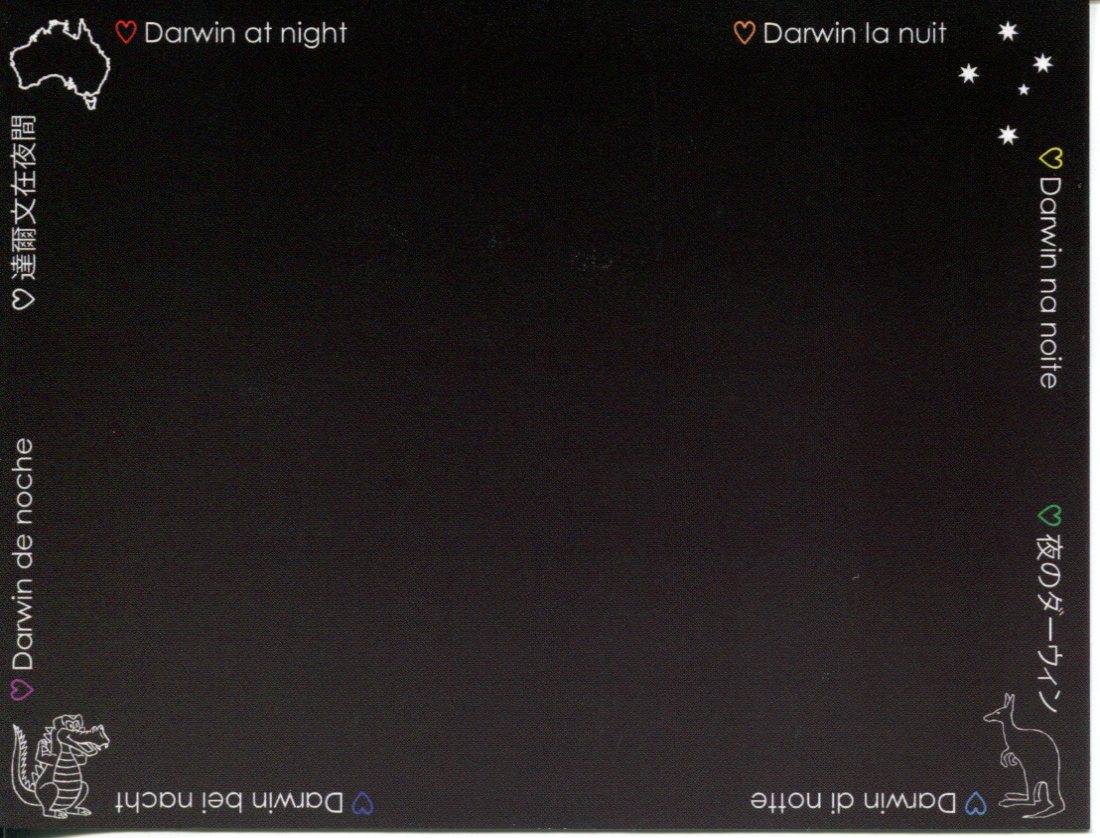 Darwin at Night (black card)